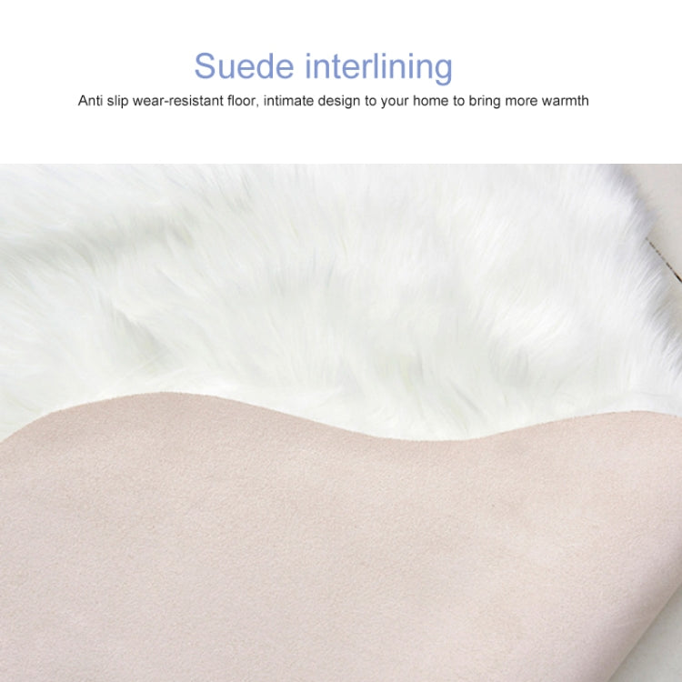 Creative Double Heart Imitation Wool Carpet Sofa Cushion Mat Plush Bedroom Living Room Floor Rugs