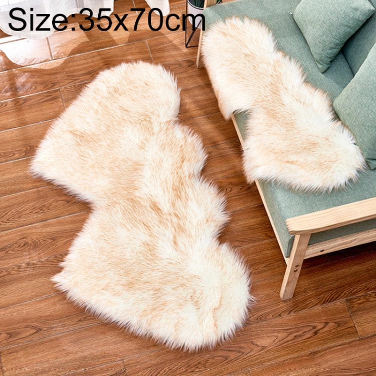 Creative Double Heart Imitation Wool Carpet Sofa Cushion Mat Plush Bedroom Living Room Floor Rugs