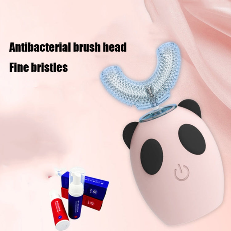 U-shaped Beauty Instrument Ultrasonic Vibration Tooth USB Charging Children Electric Toothbrush, 3- 7 years old