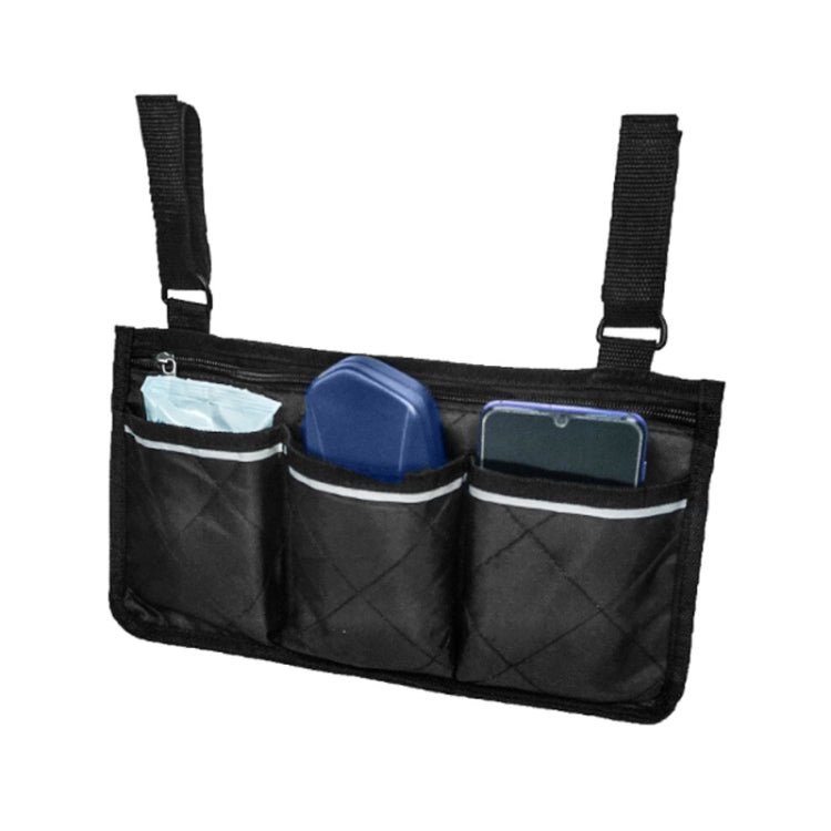 Walking Aid Wheelchair Armrest Side Storage Bag Car Storage Hanging Bag
