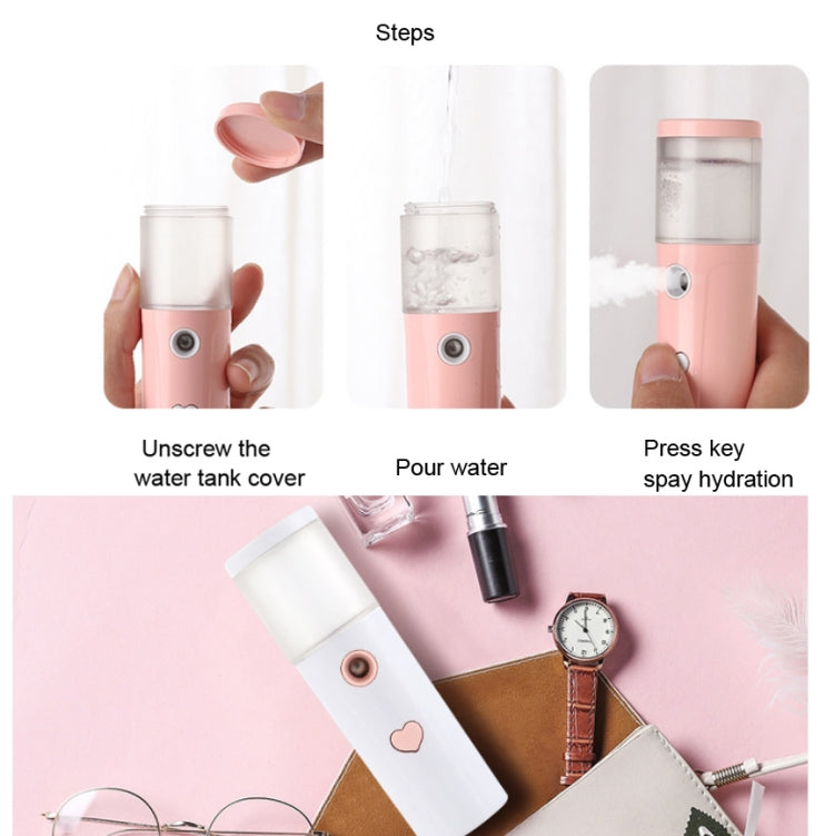Facial Hydration Instrument Air Humidifier USB Beauty Cold Spray Instrument Auto Alcohol Disinfection Spayer
