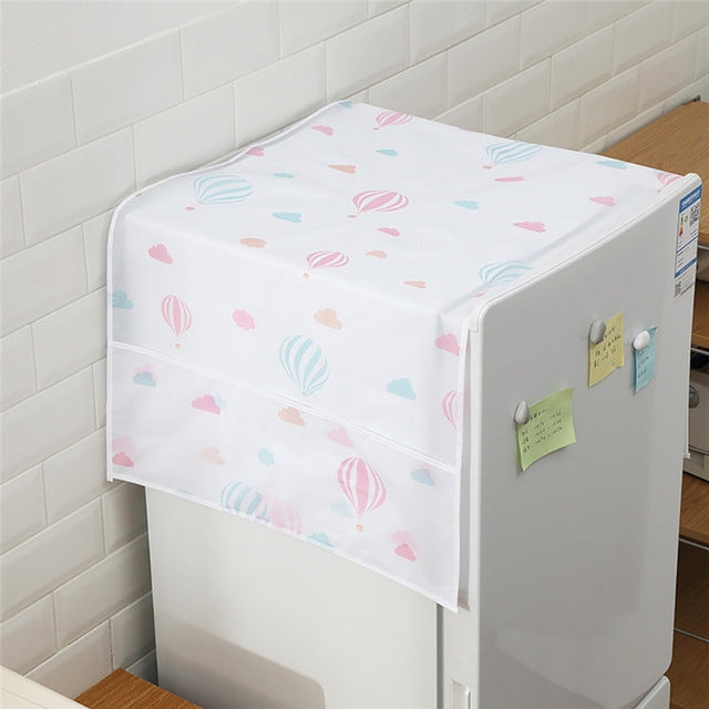 Simple Printing Refrigerator Household Appliance Waterproof Kitchen Storage Dust Cover