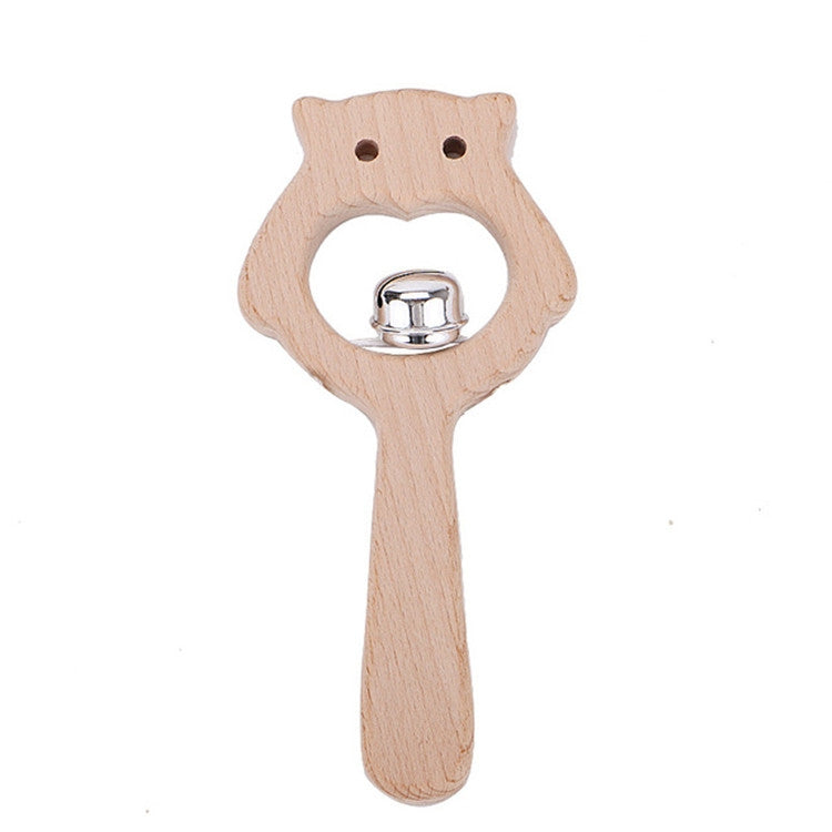 Baby Puzzle Early Education Hand Rattle Wooden Toy