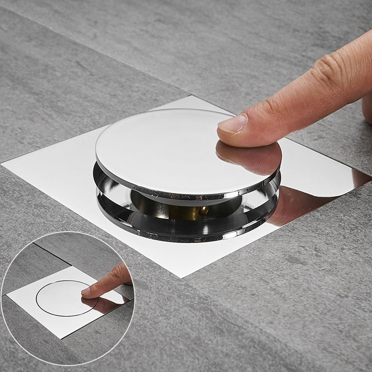 Foot-operated Bouncing Floor Drain From Gravity Deodorant Bouncing Floor Drain