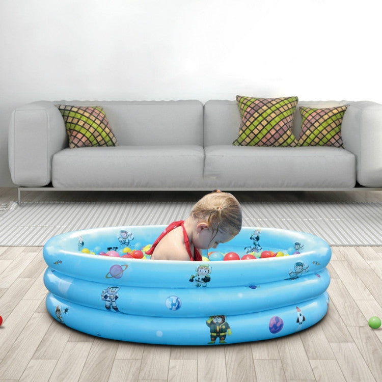 Household Indoor and Outdoor Children Round Three Rings Inflatable Swimming Pool Ball Pool