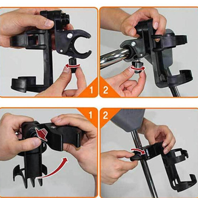 Rotatable Lockable Bicycle Bottle Cage Baby Stroller Bottle Holder Bicycle Water Bottle Holder