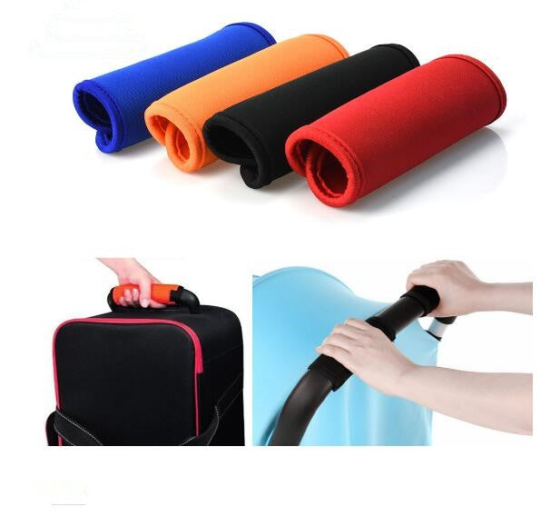 2 PCS Comfortable Neoprene Luggage Handle Wrap Grip Baby Universal Stroller Grip Protective Cover for Travel Bag Luggage Suitcase