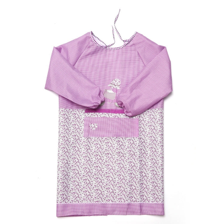 Kitchen Anti-fouling Oil-proof Adult Gowns Home Apron, with Long Sleeve