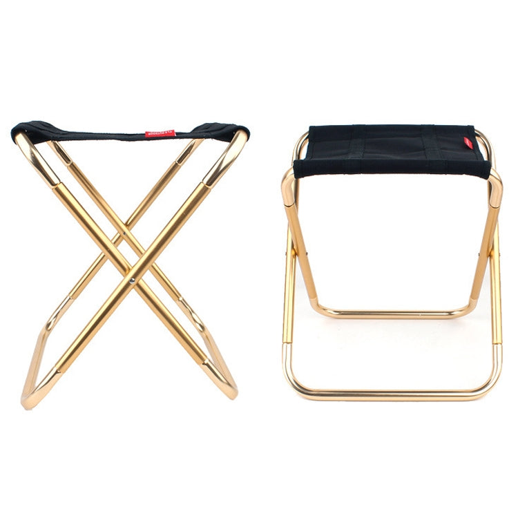 CLS Large 7075 Aluminum Alloy Outdoor Folding Stool Portable BBQ Fishing Folding Chair, Size: 30x25x31cm