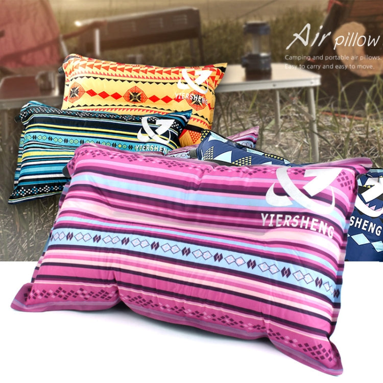 Portable Ethnic Style Automatic Inflatable Pillows Outdoor Camping Tent Camping Equipment Car Travel Pillows