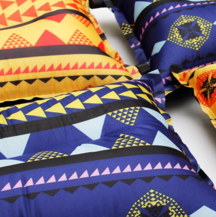 Portable Ethnic Style Automatic Inflatable Pillows Outdoor Camping Tent Camping Equipment Car Travel Pillows