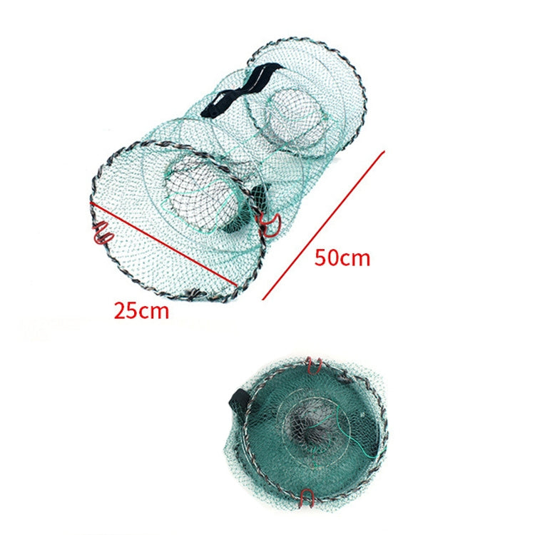 Spring Crab Cage Fishing Net Round Folding Fishing Net