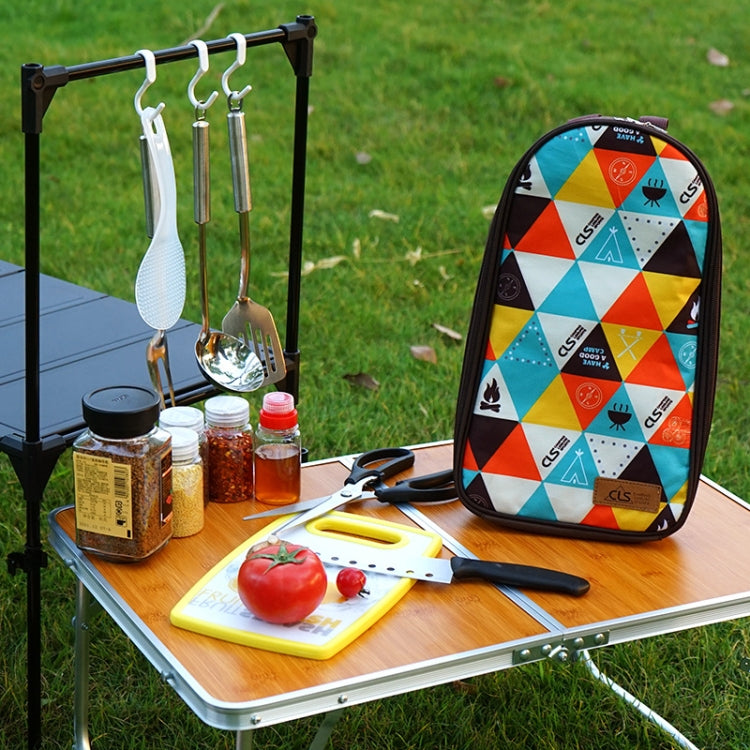 CLS 7-In-1 Outdoor 201 Stainless Steel Cookware Set Picnic Kitchenware Portable Handbag Picnic Bag