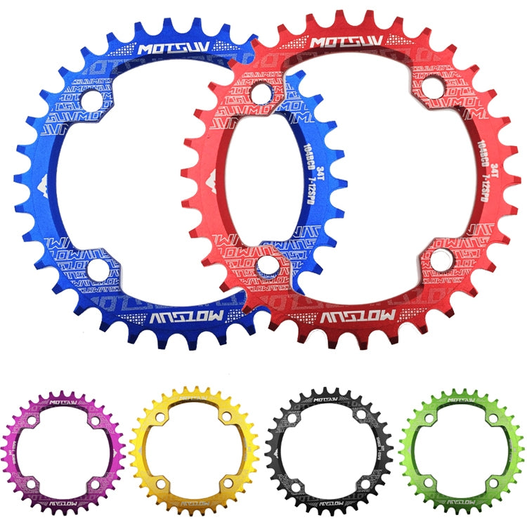 MOTSUV Round Narrow Wide Chainring MTB  Bicycle 104BCD Tooth Plate Parts