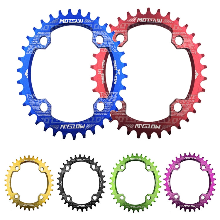 MOTSUV Round Narrow Wide Chainring MTB  Bicycle 104BCD Tooth Plate Parts