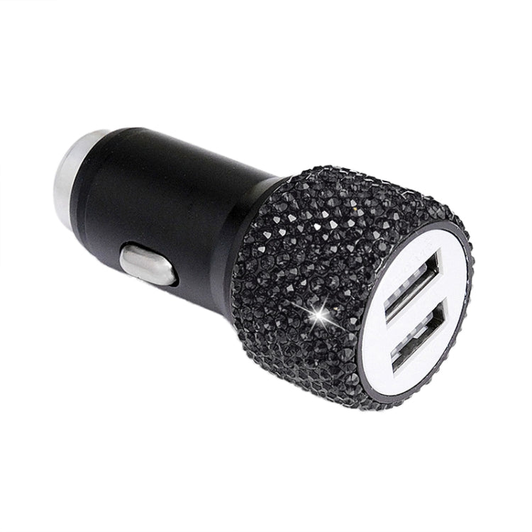 Diamond Car Dual USB Fast Charge Mobile Phone Safety Hammer Charger