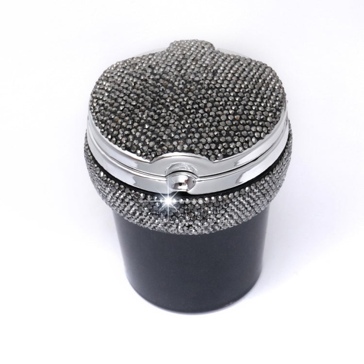 Studded Diamond Car Ashtray with Led Lamp