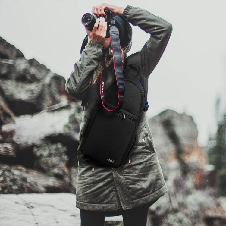 CADeN D15 Messenger Single Shoulder Multifunction Open Cover Photography Backpack Outdoor Leisure SLR Camera Backpack