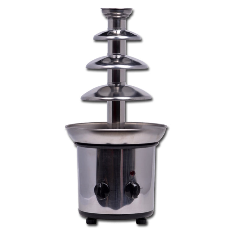 4 Layers Electrical Chocolate Fountain Chocolate Melt Fondue Waterfall Machine