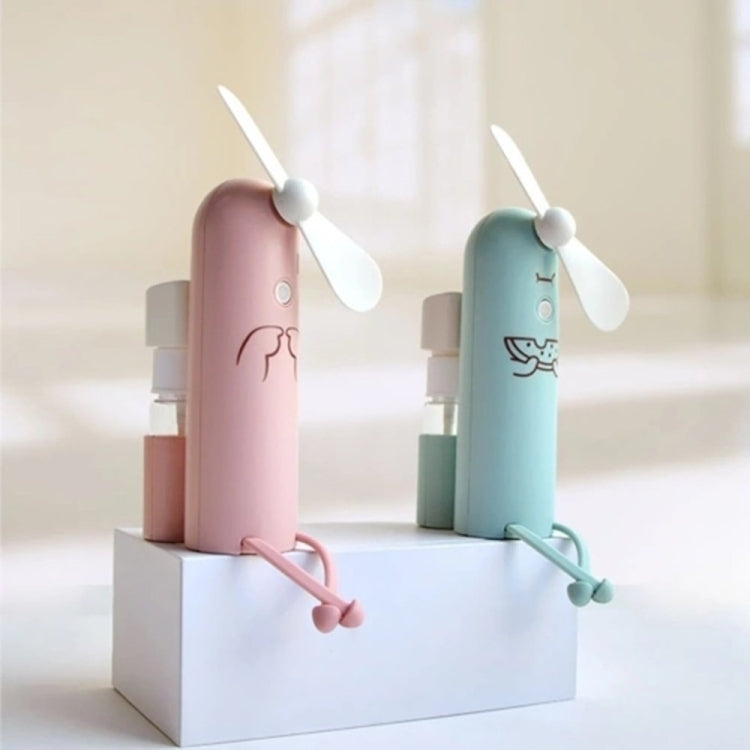 Creative Mobile Phone Bracket Cartoon Spray Mini Fan Portable Usb Fan