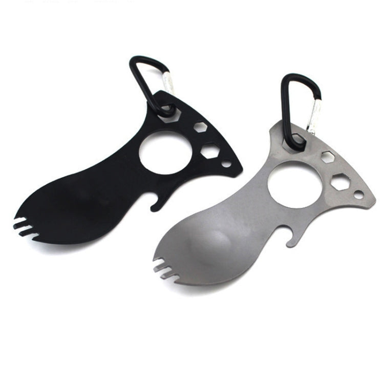 Outdoor Multifunctional Camping Spoon Stainless Steel Tableware Portable Picnic Tableware Fork And Spoon