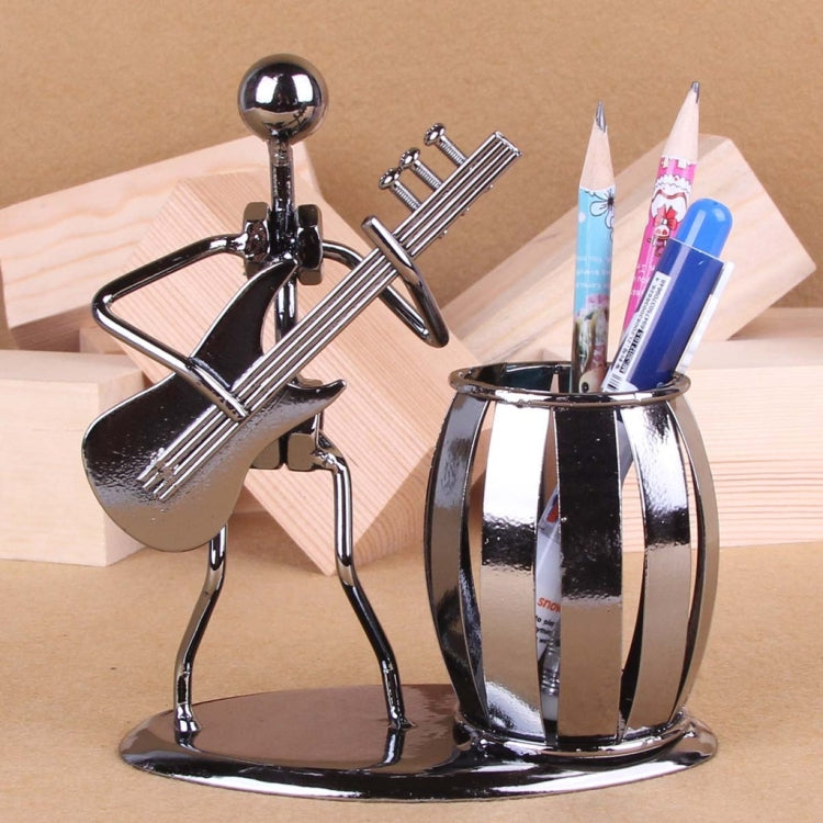 Iron Music Iron Man Brass Band Pen Holder Home Study Office Decoration Ornaments