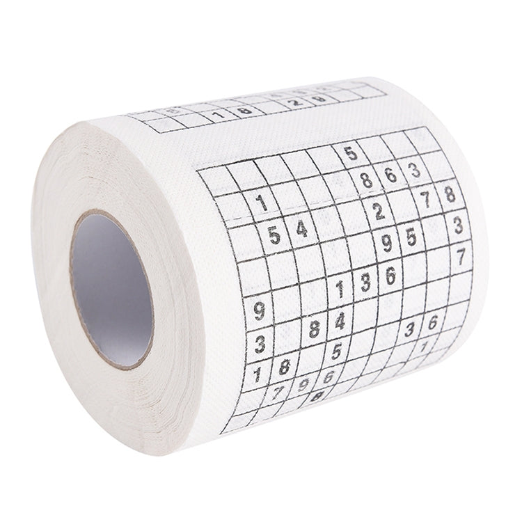 3 Rolls Creative Sudoku Toilet Paper Roll Paper Facial Tissue