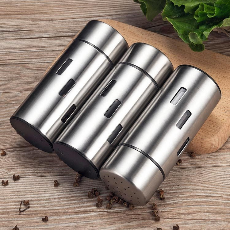 Stainless Steel Sauce Jars Chili Jars Barbecue Condiments Box Seasoning Jar Set