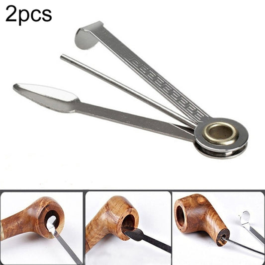 2 PCS Multifunctional 3in1 Stainless Steel Smoking Tobacco Pipe Cleaner Cleaning Tool Smoking Accessories Weed Accessories