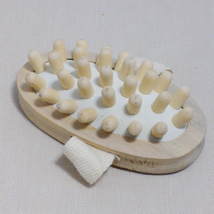 Soothing Body Massage Brush Wood Balloon Cushion Massager