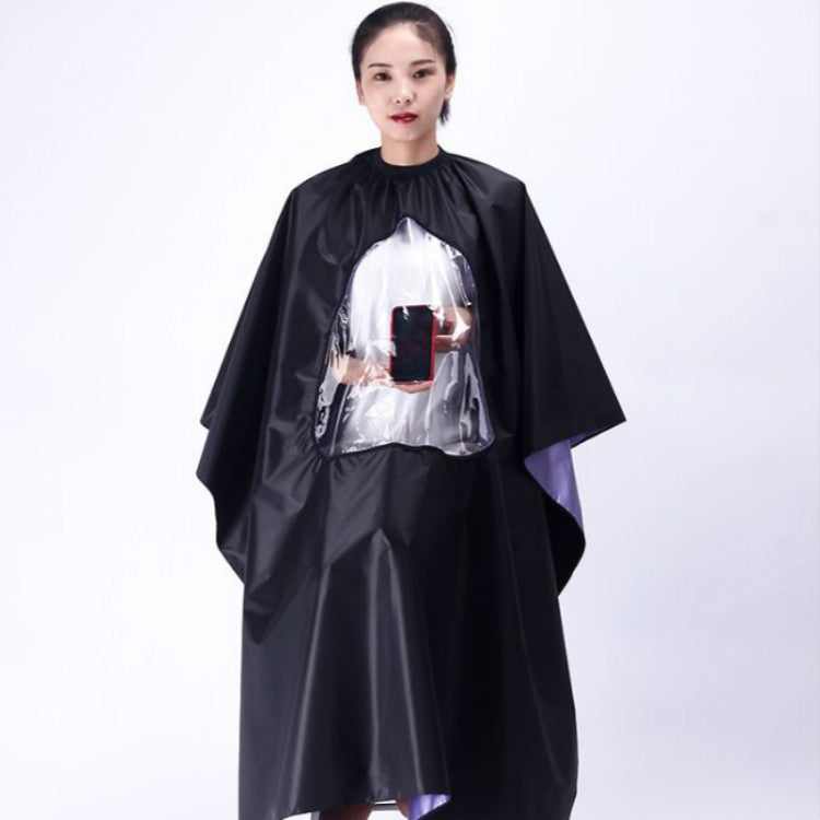 Waterproof Transparent and Visible Increase Haircut Cloth Adult Haircut