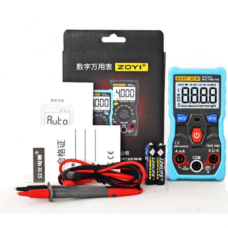 ZOYI ZT-S1 Intelligent Digital Multimeter Automatic Capacitance Ammeter