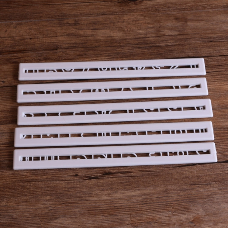 5 PCS Russian Letters Fondant Molds Embosser Sugar Craft Alphabet Moulds Cake Dessert Decor DIY Bakeware Tools