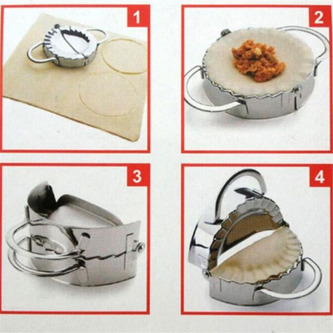 Stainless Steel Dumpling Maker Dough Cutter Dumpling Mould Kitchen Accessories Pastry Tools
