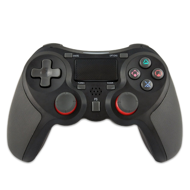 Rubberized Wireless Game Controller Bluetooth Handle for PS4 Host
