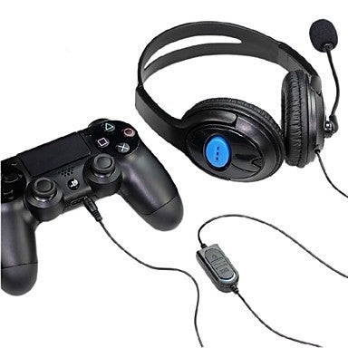Bilateral Large Headphones PS4 Host Internet Voice Chat Headset for PS4