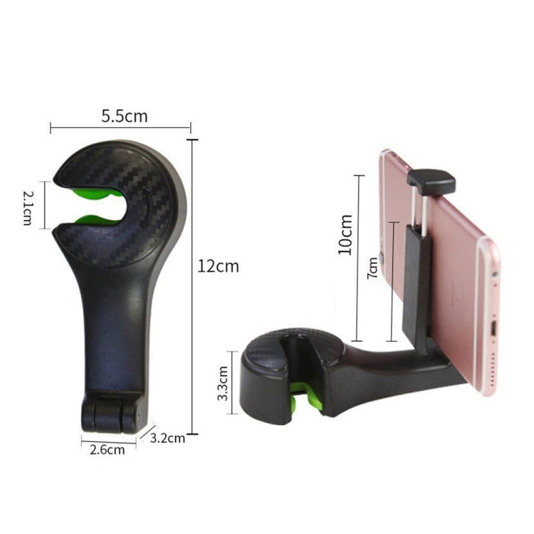 Easy Install Universal Car Headrest Hook Max 5kg Vehicle Back Seat Hanger with Phone Holder
