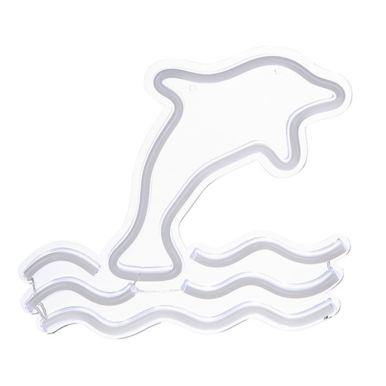 LED Acrylic Transparent Back Panel Neon Light Holiday Decoration Lamp