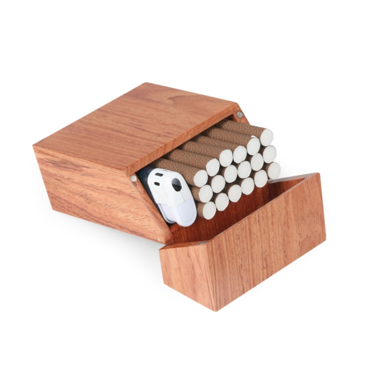 Creative Wooden Cigarette Case Magnet Adsorption Clamshell Cigarette Case