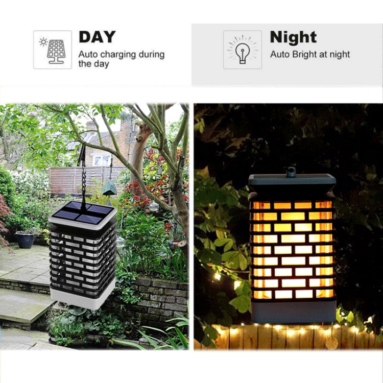 LED Solar Induction Landscape Light Flame Lamp Outdoor Waterproof Garden Lantern
