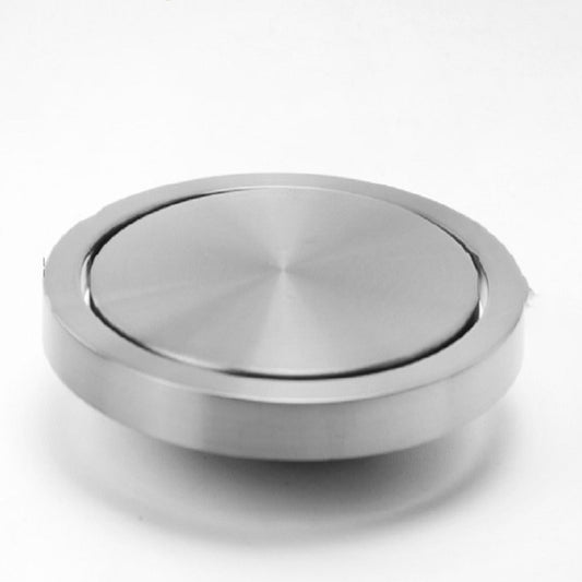 Embedded Type Stainless Steel Swing Cover Flip Kitchen Countertop Trash Can Lid  Cap, Round Drawing 20cm Diameter, Round  Mirror 24.5cm Diameter, Square 16.2x22.7cm