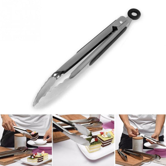 Stainless Steel Silicone Handle Kitchen Food Meat Barbecue Clip