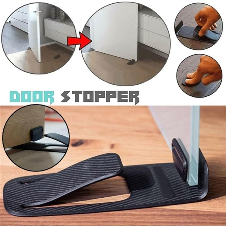 Multi-function Spring Innovative Door Stopper Block Simple Style Door Wedge Holder, Spring Door Stopper Blue, Spring Door Stopper Black
