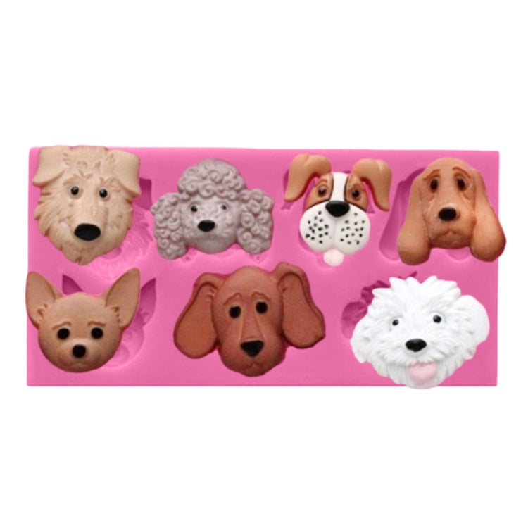 Dogs Shape Cartoon Silicone Fondant Cake Decorating Mold