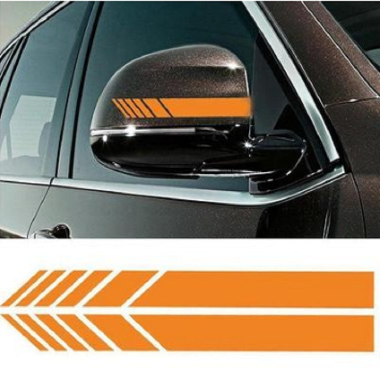 10 PCS Simple Rearview Mirror Car Stickers Rearview Mirror Personality Scratches Reflective Car Stickers