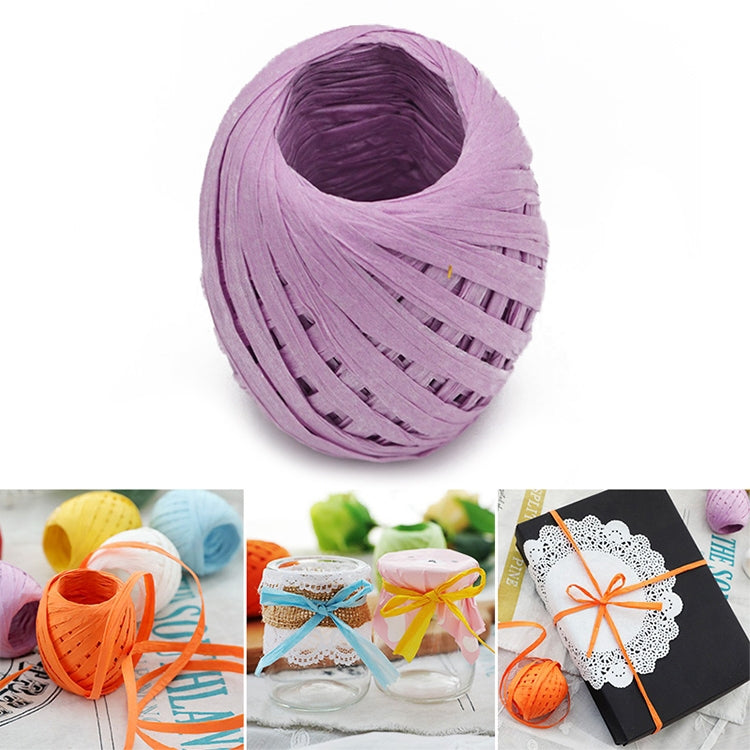 20M Paper Rope Raffia Ribbon Natural Lace Rope Gift Box Wrapping DIY Decoration