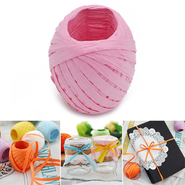 20M Paper Rope Raffia Ribbon Natural Lace Rope Gift Box Wrapping DIY Decoration