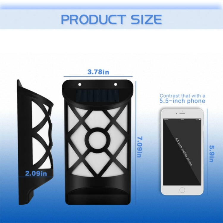 Solar Flame Courtyard Flood Light Wall Lamp Outdoor Lawn Landscape Street Light Induction Lamp