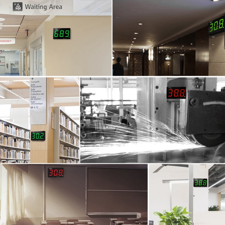 SNDWAY Wall-mounted 30~130dB Large Screen Digital Display Noise Decibel Monitoring Testers