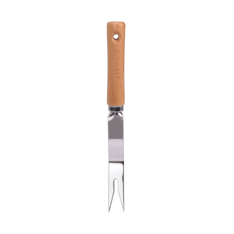 Thick Stainless Steel Weeder Wooden Handle Root Picking Tool